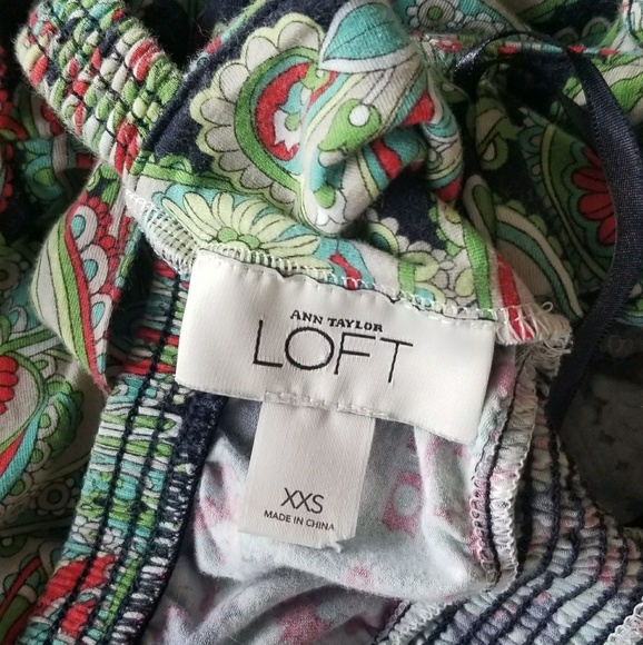 LOFT paisley green dress - Picture 7 of 8